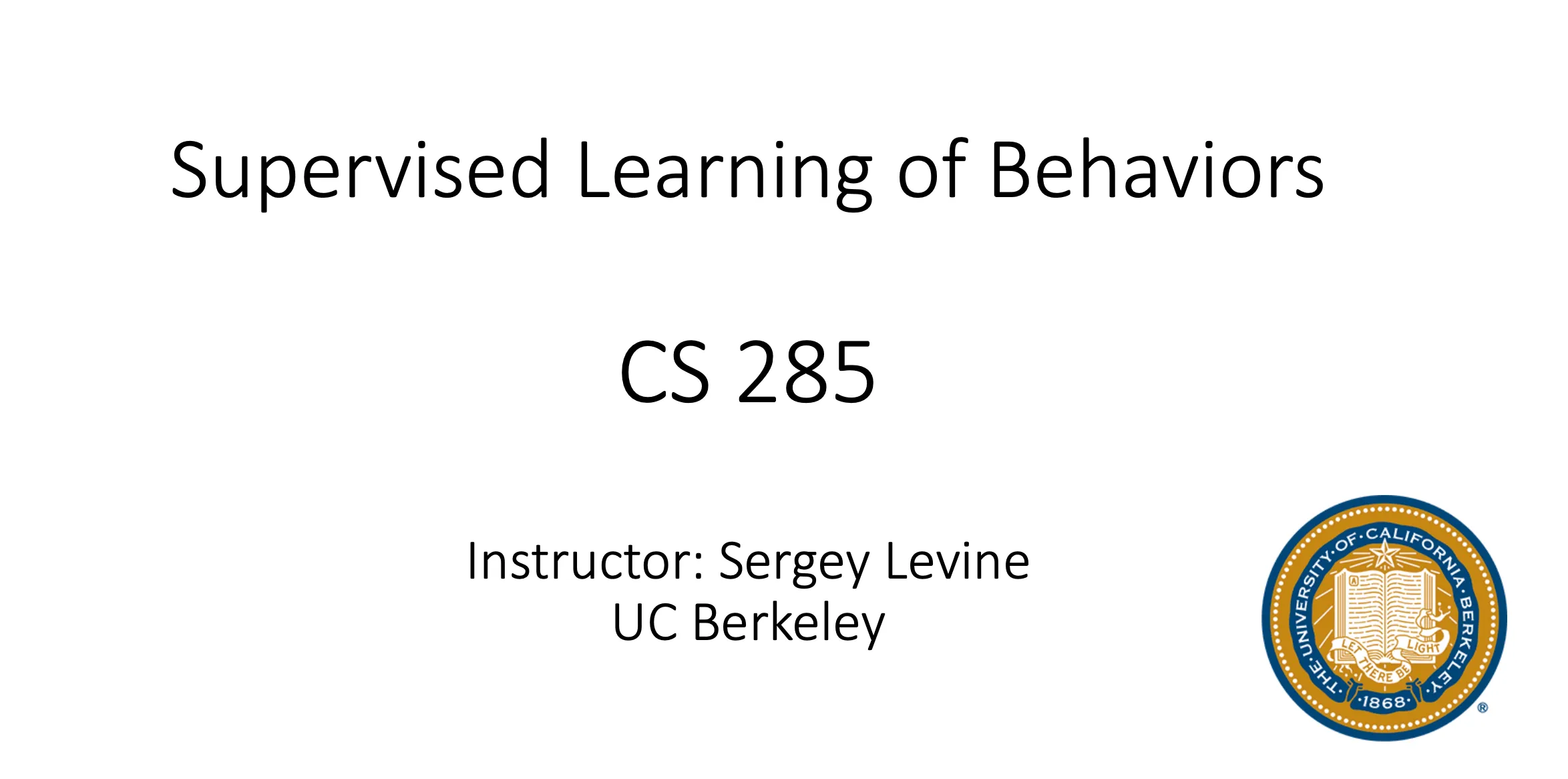 CS285 Lecture2 Imitation Learning